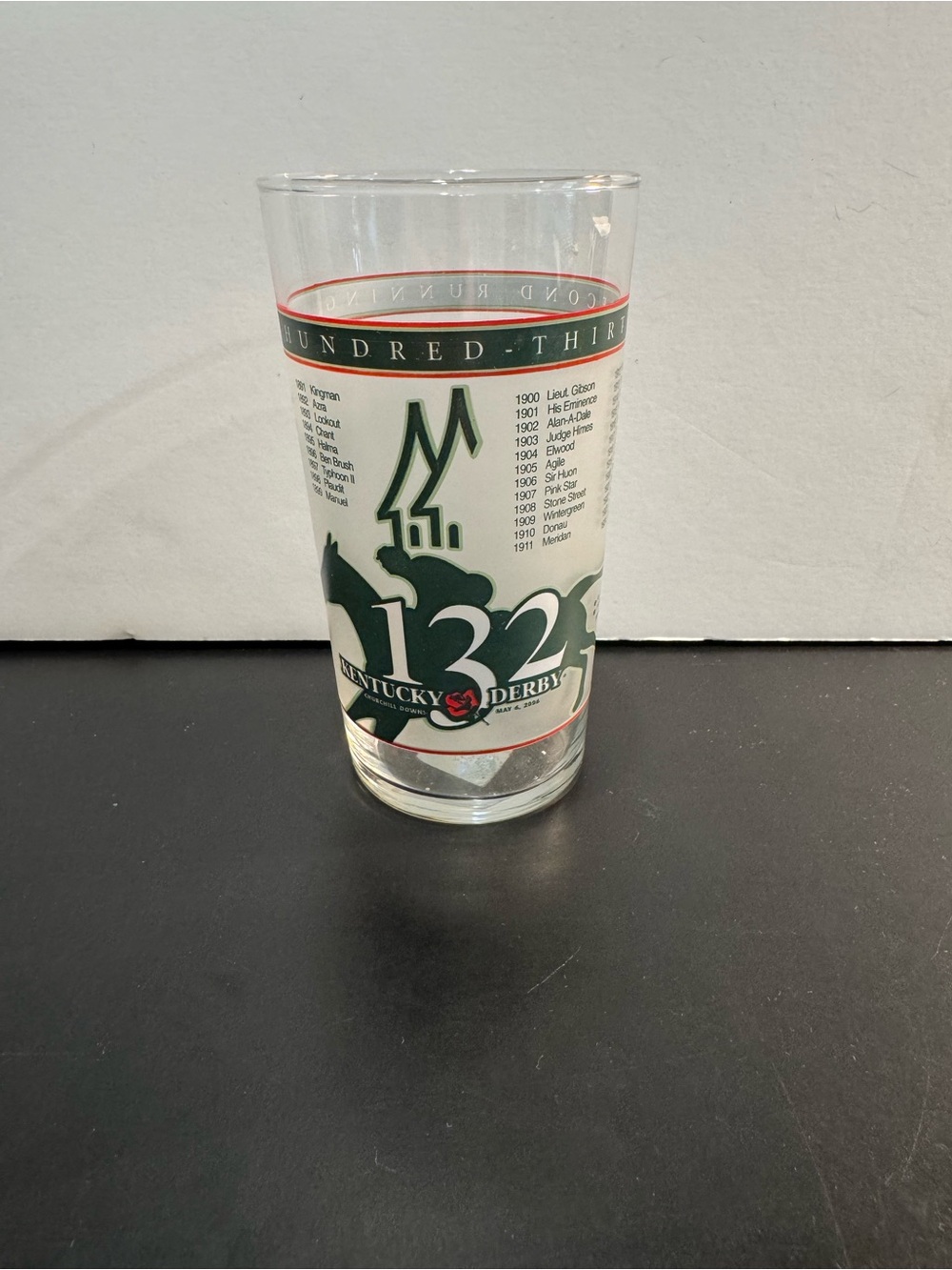 2006 132nd Kentucky Derby Mint Julep Glass